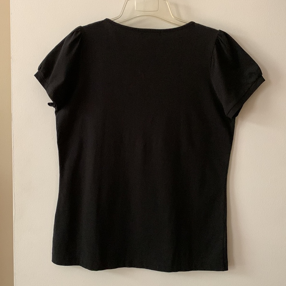 august silk 100% cotton short sleeve top. - Picture 3 of 5